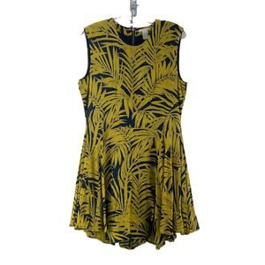 Sale!!! H&M Yellow and Black Leaf Print Dress